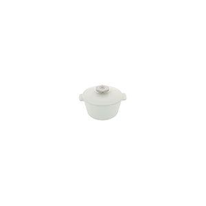 Кастрюля для сервировки с крышкой «Революшн»;керамика;0,5л;D=136,H=92мм;белый COM- 3023815