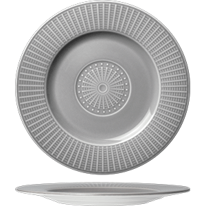 Тарелка «Виллоу Маст» мелкая;фарфор;D=18,5см;серый COM- 3010552