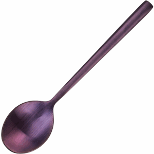 Ложка чайная «Саппоро бэйсик»;сталь нерж.;,L=13,9см;фиолет.,матовый COM- 3111941
