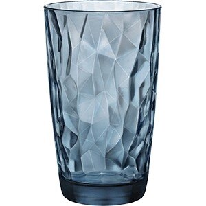 хайбол bormioli rocco «даймонд»;стекло;470мл;d=85,h=144мм;синий, qg350260m02321990