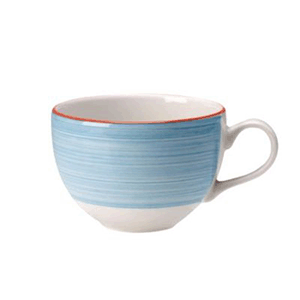 Чашка чайная «Рио Блю»;фарфор;340мл;D=10,H=7см;белый,синий COM- 3140699