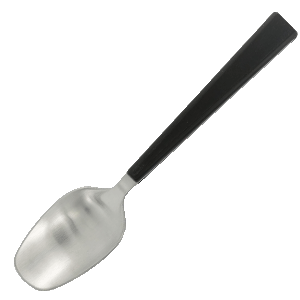 Ложка чайная «Трапе»;сталь нерж.;,L=140/45,B=27мм;металлич.,черный COM- 3111960