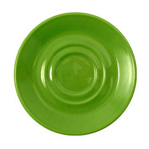 Блюдце «Карнавал»;фарфор;D=145,H=16мм;зелен. COM- 09101749