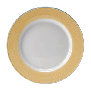 Тарелка «Рио Йеллоу» сервировочная;фарфор;D=300,H=25мм;белый,желт. COM- 3011925