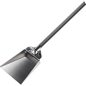 Лопата для пепла;анодир.алюмин.,сталь нерж.;,L=22/175,B=20см;черный COM- 4160628