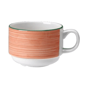 Чашка чайная «Рио Пинк»;фарфор;200мл;D=8,H=6см;белый,розов. COM- 3140115