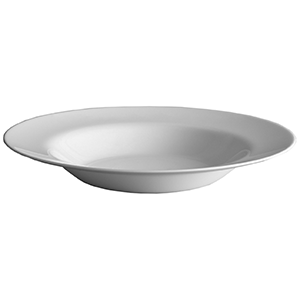 Тарелка для пасты «Эволюшнс Уайт»;стекло;1,15л;D=285,H=45мм;белый COM- 3013270