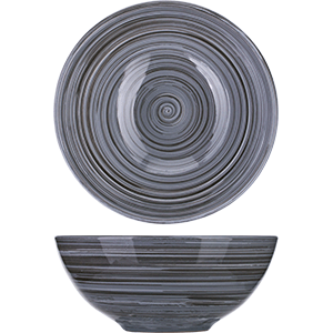 Салатник «Пинки»;керамика;1л;D=180,H=75мм;серый COM- 3032359