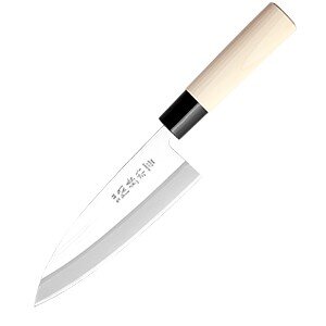 Нож кухонный «Киото» односторонняя заточк;сталь нерж.,дерево;,L=285/150,B=47мм COM- 4072468