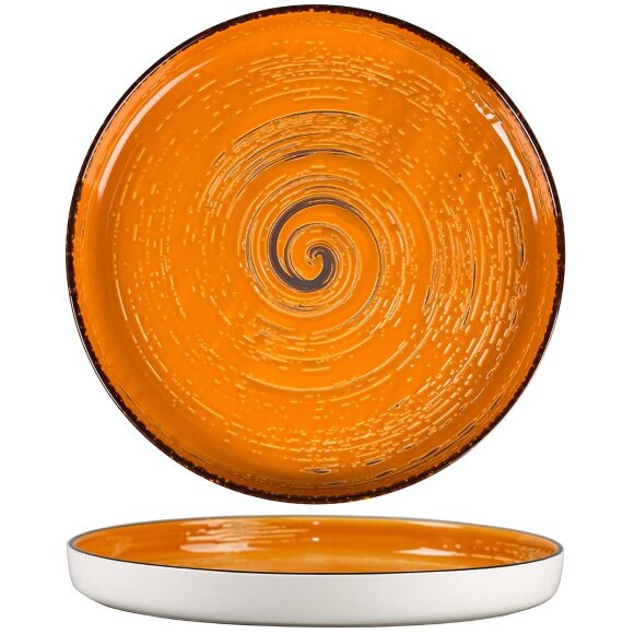 Тарелка с бортом d 28 см h3,1 см Texture Yellow Circular  [3], RIC - 70001274