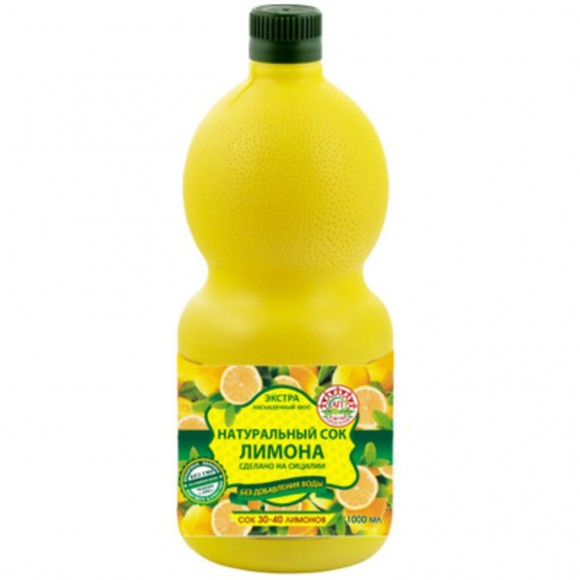 Сок лимона натуральный 1л Италия [1], RIC - 81233018