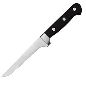 Нож для обвалки мяса «Проотель»;сталь нерж.,пластик;,L=285/155,B=15мм;черный,металлич. COM- 4071956