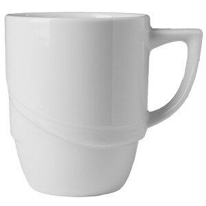 Кружка «Атлантис» чайная;фарфор;270мл;D=80,H=95,L=110,B=80мм;белый COM- 3140541