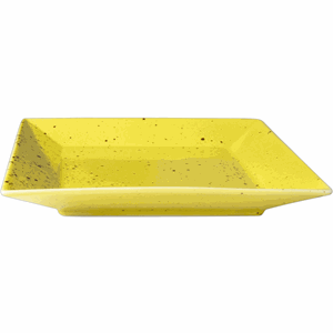 Тарелка квадратная «Буфет»;фарфор;,L=15,B=15см;желт. COM- 3010685