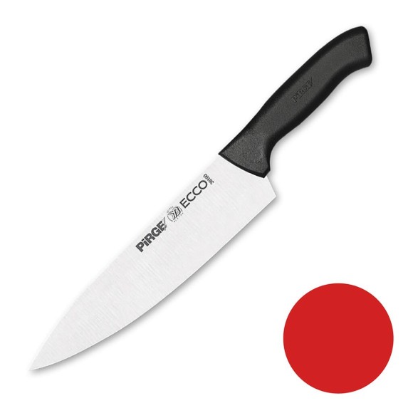 Нож поварской 21 см,красная ручка Pirge, RIC - 81240329