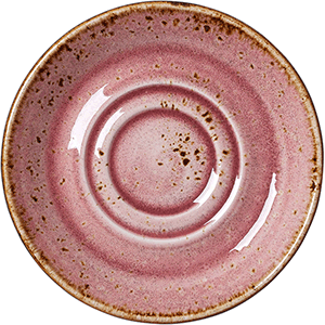 Блюдце «Крафт Распберри»;фарфор;D=145,H=17мм;розов. COM- 3024721