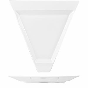 Тарелка «Максим» треугольная;фарфор;,H=2,L=25,B=26см;белый COM- 3011582