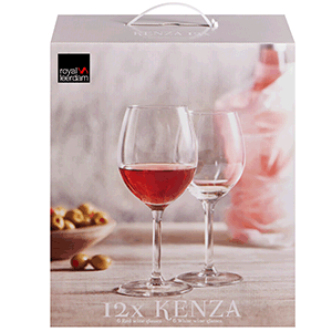 Набор бокалов для вина «Кенза»[12шт];стекло;400мл;прозр. COM- 1051083