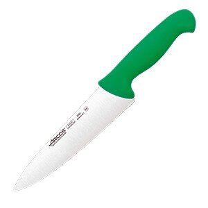 Нож поварской «2900»;сталь нерж.,полипроп.;,L=333/200,B=50мм;зелен.,металлич. COM- 4072434