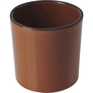 Стакан для горячих напитков «Карактэр»;керамика;220мл;D=8,H=8см;коричнев. COM- 1011054