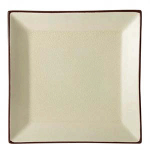 Тарелка «Сохо» квадратная;керамика;,L=25,B=25см;бежев. COM- 3012346
