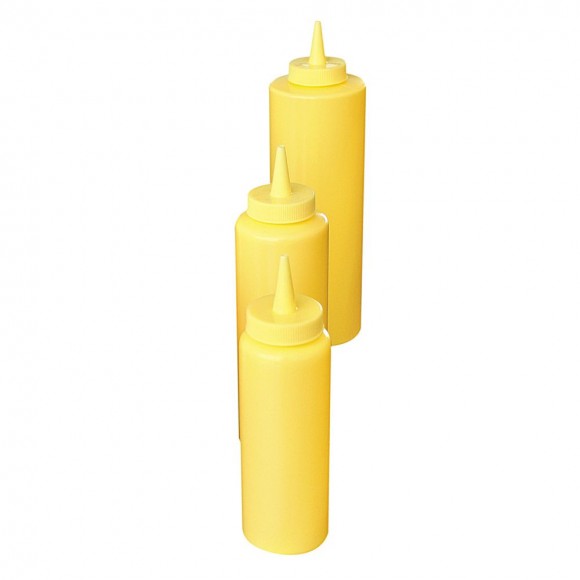Емкость для соуса диспенсер 370 мл. желтая , RIC - 4141417