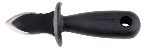 Нож для устриц  60/150 мм. с ограничителем, ручка черная APS  /1/6/