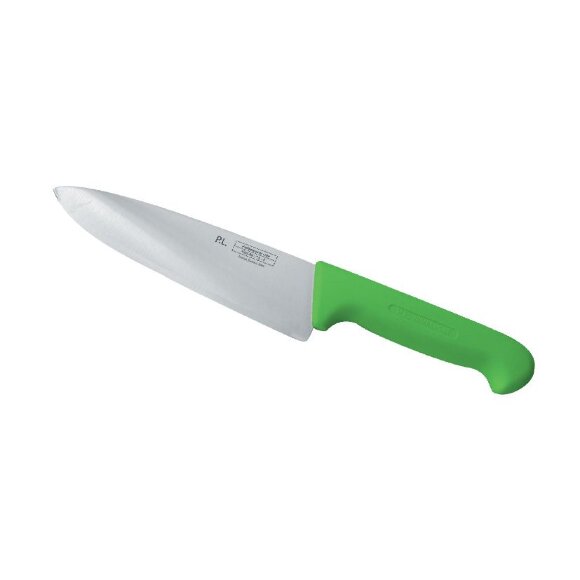 Нож поварской 25 см PRO-Line зеленая ручка , RIC - 73024527