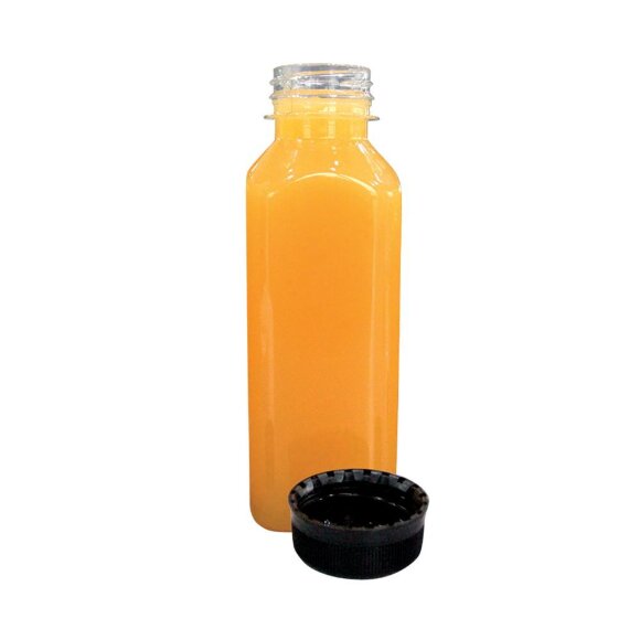 Бутылка прозрачная с пластиковой крышкой, 350 мл, 5,5*5,5*16,5(h) см, PET, Garcia de Pou, RIC - 81210016