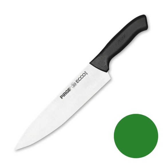Нож поварской 23 см,зеленая ручка Pirge, RIC - 81240338