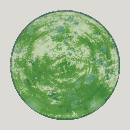 Тарелка RAK Porcelain Peppery круглая плоская 15 см, зеленый цвет, RIC - 81220631