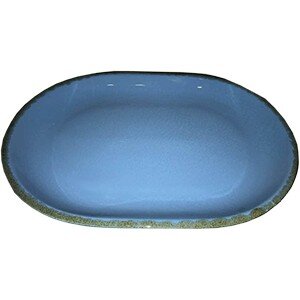 Блюдо «Синий крафт» овальное;керамика;,L=31/22см;голуб. COM- 3022764