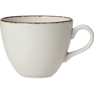 Чашка чайная «Браун Дэппл»;фарфор;350мл;D=10,5см;белый,коричнев. COM- 3141138
