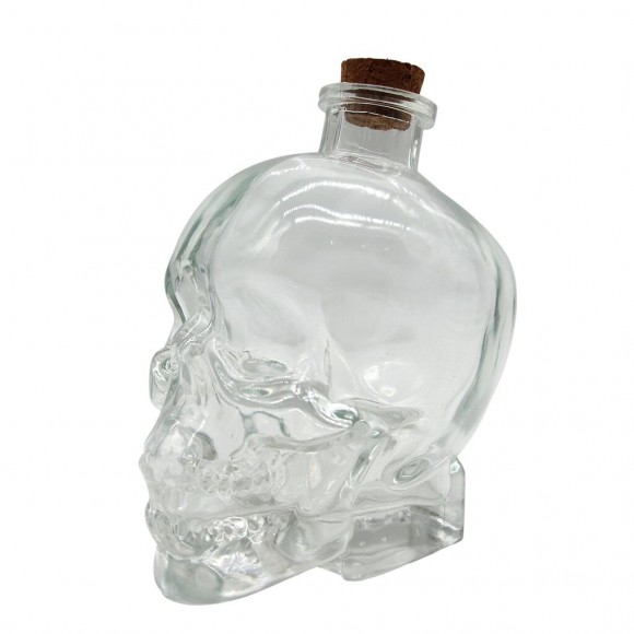 Графин 0,7 л с крышкой "Череп" стекло Skull P.L.- Barbossa, RIC - 81259134
