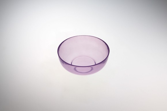 Салатник d 15 см h 6,5 см, стекло, цвет пастельно-сиреневый, Leona