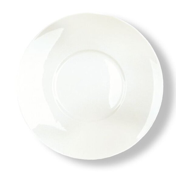 Тарелка d 25,5 см с широкими полями белая фарфор  [6], RIC - 81223350