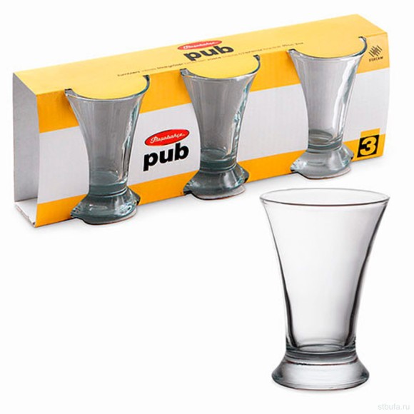 Набор 3-х стаканов 50 мл, Pub-F&D, MRP - 42194 F&D*