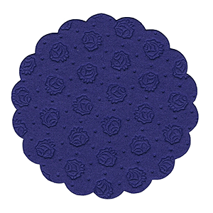 Настольные подкладки 9-слойная[20шт];бум. салфет.;D=9см;синий COM- 3200703