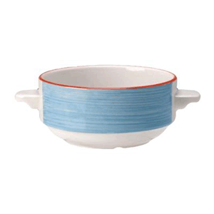 Чашка бульонная «Рио Блю»;фарфор;285мл;D=11,H=6см;белый,синий COM- 3120419