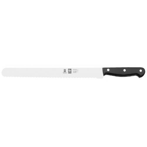 Нож для нарезки 300/420 мм. черный с волн. кромкой TECHNIC Icel /6/