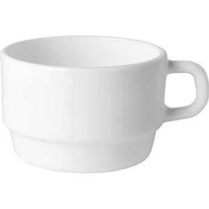 чашка bormioli rocco чайная «кейрвейр»;стекло;280мл;d=117,h=64,5мм;белый, qg4.05842