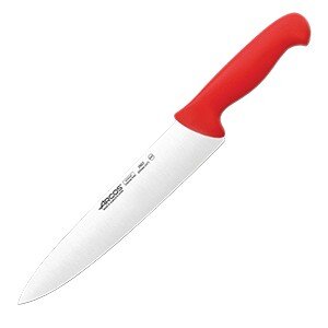 Нож поварской «2900»;сталь нерж.,полипроп.;,L=387/250,B=51мм;красный,металлич. COM- 4072441