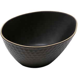 Салатник «Кюпсели»;керамика;1,2л;,H=90,L=205,B=160мм;черный COM- 3033832