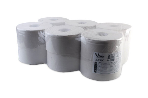 Набор туал.бумаги, 1-сл. 200 м. белая  Viero Professional Basic /12/ - Под заказ, (12 ШТ в упаковке), MAG - 50770