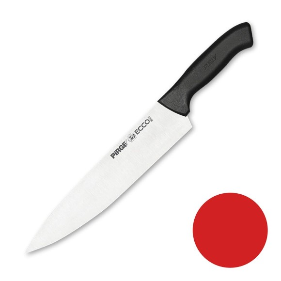 Нож поварской 25 см,красная ручка Pirge, RIC - 81240342