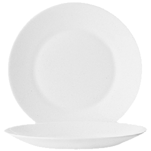 Тарелка «Ресторан»;стекло;D=255,H=20мм;белый COM- 3011601