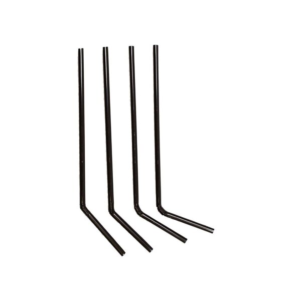 Трубочки для коктейля со сгибом черные, 21 см, d 5 мм, 1000 шт, RIC - 81006405