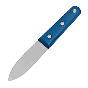 Нож д/гребешка;сталь нерж.,пластик;,L=230/200,B=32мм;металлич.,синий COM- 4070331