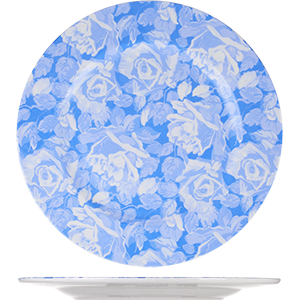 Тарелка  мелкая;керамика;D=29см;белый,голуб. COM- 03012590