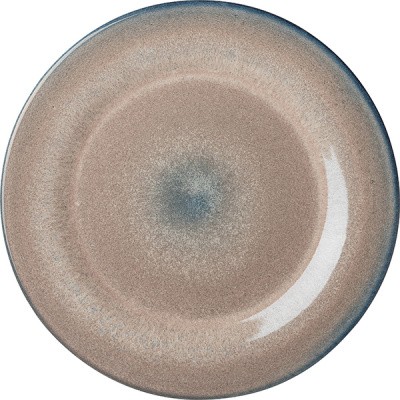 Тарелка «Пати»;фарфор;D=26см;серый,синий COM- 3014753